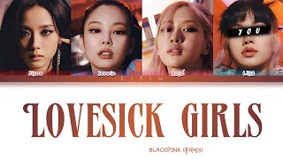 BLACKPINK  Lovesick Girls but you are Lisa Color Coded Lyrics Karaoke [upl. by Nolyat]