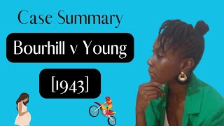 Case Summary Bourhill v Young 1943 House of Lords decisiontort lawnegligenceduty of care [upl. by Hainahpez]