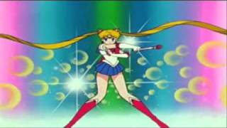 Sailor Moon Transformation and Attacks from Sailor Moon R [upl. by Roselani]