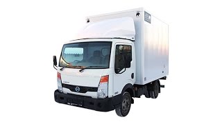 Обзор Nissan Cabstar Промтоварный с гидробортом фургон 15 м3 5 европаллет [upl. by Nerwal]