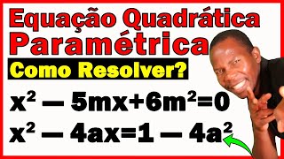 ⭕ Como Resolver uma EQUAÇÃO QUADRÁTICA PARAMÉTRICA 👉 estevaomanueljoao [upl. by Sarena]