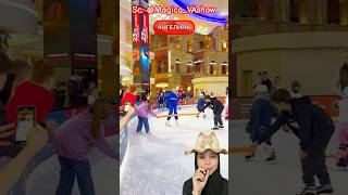 Ice skating sambil LoMpAtt⁉️ MagicaVAshow [upl. by Aikim]