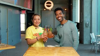 Make a Mai Tai with Julius Thomas III and THAI Shirlington [upl. by Close]