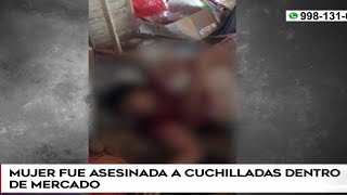 Ventanilla Hombre asesinó con un cuchillo a su hermana en un mercado [upl. by Rimidalv908]