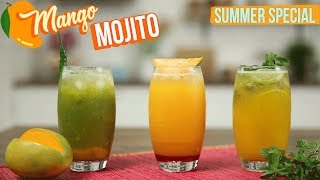 3 Varieties of Mango Mojito Recipe  How to Make the Perfect Mojito Cocktail  Summer Cooler  Varun [upl. by Godfrey]