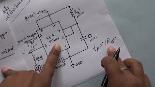 MONOSTABLE MULTIVIBRATOR FOR INDUSTRY USING 555 TIMER EXPLAINED WITH FORMULA [upl. by Babbette]