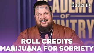 Jelly Roll Explains How Smoking Maruana Has Kept Him ‘Sober’ [upl. by Notxap]