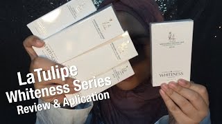 LaTulipe Whiteness Series Review amp Aplication  Full Coverage MakeUp Using Whiteness Two Way Cake [upl. by Notslah]