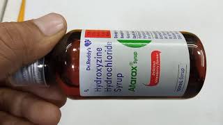 Atarax syrup  Hydroxyzine hydrochloride syrup  Atarax syrup use side effect benefit itching [upl. by Freiman]