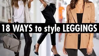 18 Stylish Ways to Wear Leggings mustsee [upl. by Nwatna]