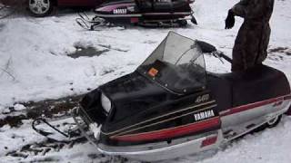 1978 Yamaha Exciter 440 Snowmobile [upl. by Elletsyrc8]