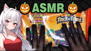 ASMR Unwrapping Pokemon Trick or Trade BOOster Bundle 2024 🎃 [upl. by Arman]