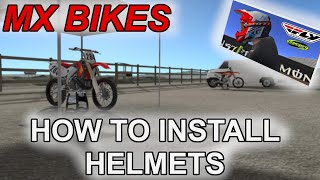 How to install helmets for MX Bikes 2022 EASY [upl. by Lesya]