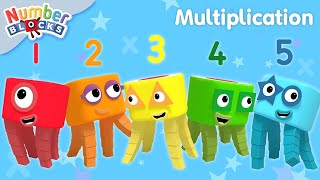 Times Tables  Multiplication for Kids Compilation  All Levels  Maths for Kids  Numberblocks [upl. by Konrad940]