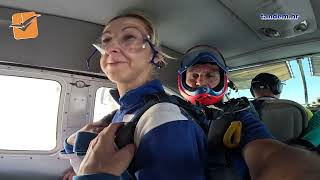 Tandem jump 4000 m 60 sec free fall Metlika Aeroklub Tandem [upl. by Florine]