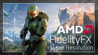 Halo Infinite  AMD FidelityFX Super Resolution [upl. by Omixam]