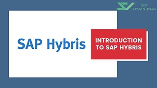 SAP Hybris Tutorial For Beginner  Introduction To SAP Hybris [upl. by Aerdnaid]