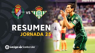 Resumen de Real Valladolid vs Real Betis 02 [upl. by Jerrine]