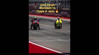 Duel Sengit Morbidelli vs Diggia di MotoGP Jerez 2024 motogp [upl. by Duaner]