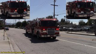 San Bernardino County Fire Company 221 AMR amp San Bernardino Police Responding [upl. by Ailel70]