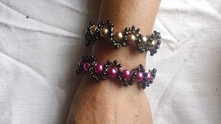 Tutorial de pulsera de bisutería [upl. by Ahsienal379]