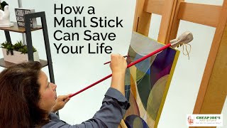 How To Make And Use A Mahl Stick BEST AND CHEAPEST METHOD [upl. by Ailedroc]