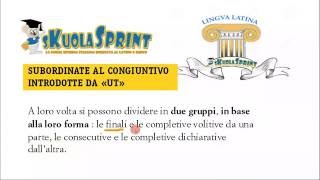 Proposizioni subordinate al congiuntivo finali e completive volitive [upl. by Aynwad]