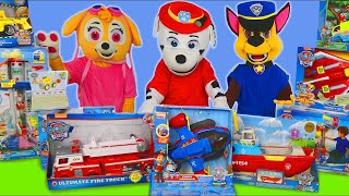 Zabawki Psi Patrol wóz strażacki koparka helikopter i samochodziki dla dzieci  Paw Patrol Toys [upl. by Roderic]