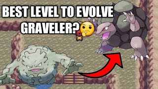 Best level to Evolve Graveler to Golem in Pokemon fireredleafgreenrubysapphireemerald [upl. by Ener]