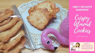 42 Crispy Almond Cookies  Easy and Simple Recipe  Baking is my Passion  QMLY Delights [upl. by Aenyl770]