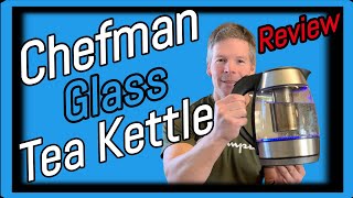 Chefman Electric Glass Kettle With Removable Tea Infuser Review and Useful Tips [upl. by Madella]