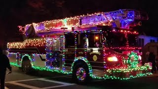 🎄 Annual Christmas🎄 🚒 Fire Truck 🚒 Parade💥2017 Wallington NJ💥 [upl. by Lanuk826]