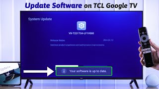 How to Update Your TCL Google TV System Software Firmware Update [upl. by Dearden]