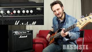 MARSHALL MB15  BASS AMP  REVIEW  TEST  Bassiste Magazine 47 [upl. by Sremlahc]