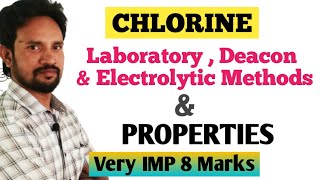 CHLORINE PREPARATION AND PROPERTIES  17 TH GROUP ELEMENTS [upl. by Petulia885]