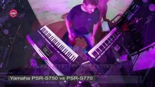 Yamaha PSR S750 vs PSR S770  demo nagrane w Music Express [upl. by Anamor]