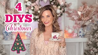 🎄4 DIY CHRISTMAS DECOR WREATH TREE  ORNAMENT🎄quotI Love Christmasquot ep 1 Olivias Romantic Home DIY [upl. by Pepi394]