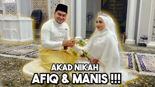 AKAD NIKAH AFIQ amp MANIS  ALHAMDULILLAH [upl. by Lee666]