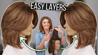 Youre LAYERING Wrong The PERFECT Cut for EASE and Keeping THICKNESS [upl. by Bivins]