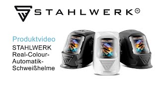 STAHLWERK 3 in 1 Automatik Schweißhelme RealColourModus Schweißen Schleifen Plasmaschneiden [upl. by Beaver]