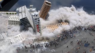 Taiwan destroyed in 2 minutes M75 Earthquake destroys many buildings in Hualien [upl. by Lunn]