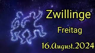 horoskop Zwillinge Freitag 16 August 2024 [upl. by Gerti507]