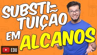 Reações orgânicas Substituição em alcanos Módulo 24  Aula 01 [upl. by Atokad]