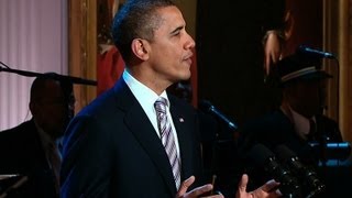 President Obama Welcomes Guests to quotIn Performance in the White House Red White and Bluesquot [upl. by Sara]