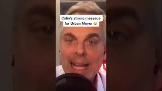 😮😬 COLIN COWHERD GOES OFF ON URBAN MEYER  Shorts [upl. by Yllus]