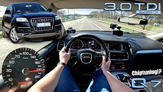 2010 Audi Q7 30 TDI 240 KM  Vmax 0100 100200 kmh Prezentacja i próba autostradowa  4K [upl. by Retrak71]