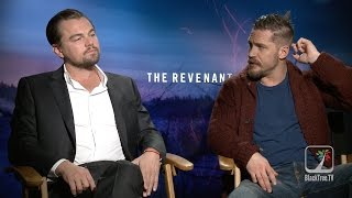 Leonardo DiCaprio and Tom Hardy Interview THE REVENANT [upl. by Annovahs106]