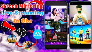 How To Shorts Gaming Live streaming By Screen Mirroring From Phone 😳  Obs Full Tutorial In Hindi🤩 [upl. by Oluap826]