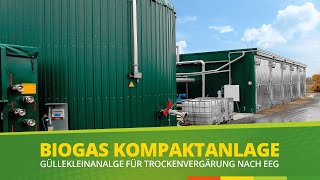 75kW Biogasanlage für Festmist  EEG Güllekleinanlage [upl. by Ahsilrae]