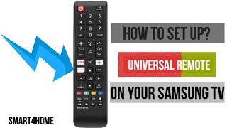 Samsung Smart TV How to set up the Universal Remote Set up Universal Remote on your Samsung TV [upl. by Fidelis]